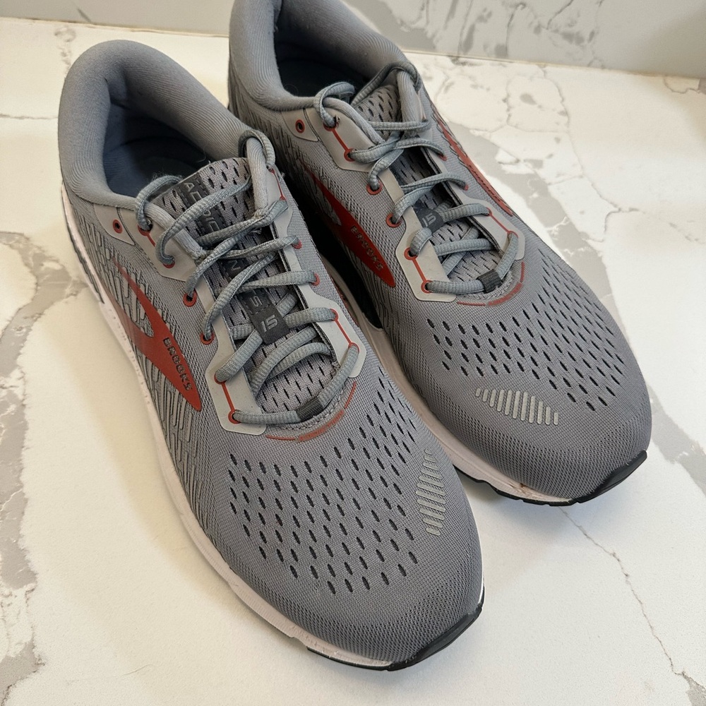 MENS BROOKS ADDICTION GTS 15 GREY RUNNING SHOES (14)